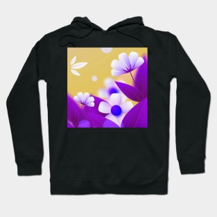 Purple Flower Art Hoodie